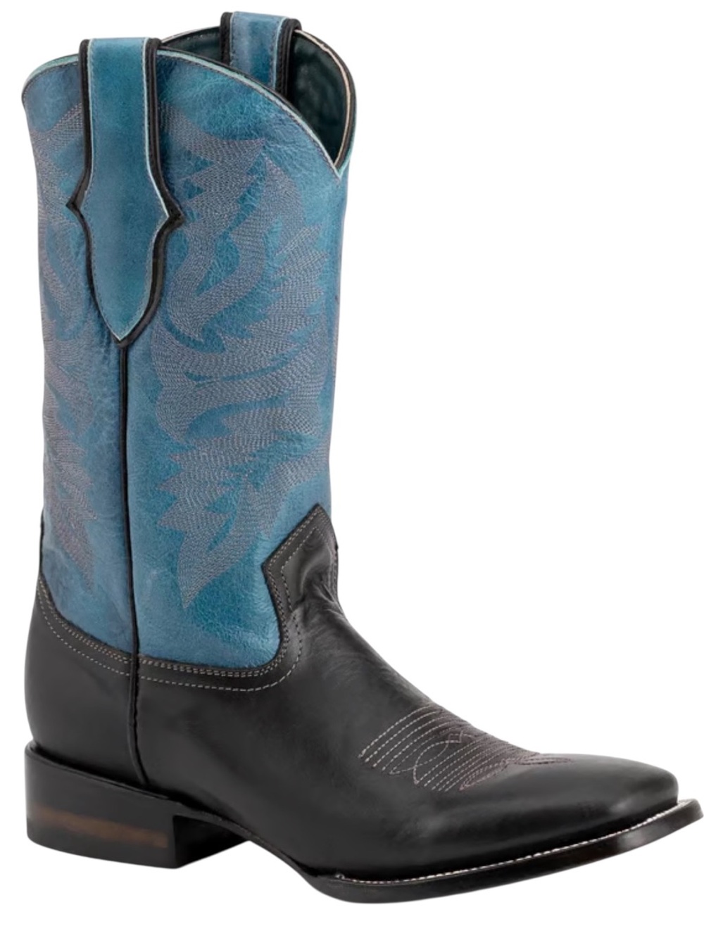 Ferrini Sz 11 EE Gunner Leather Square Toe Boots Extra Wide New In Box Black